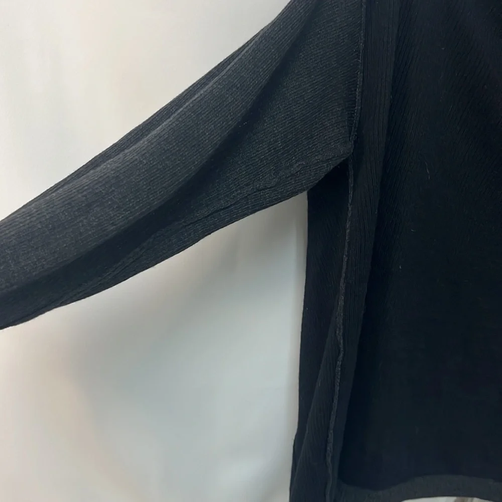 Lululemon Athletic hooded Cannon Yogi Reversible Cardigan Black and Grey Size 6